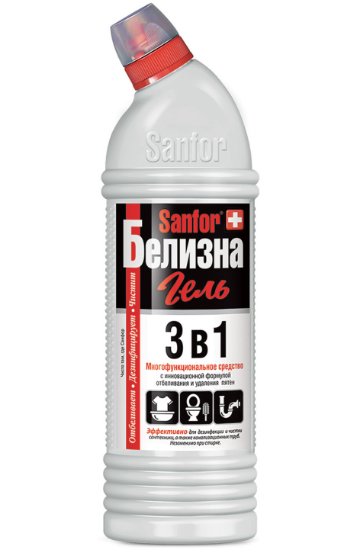 Белизна гель SANFOR 3в1 700  гр 601950