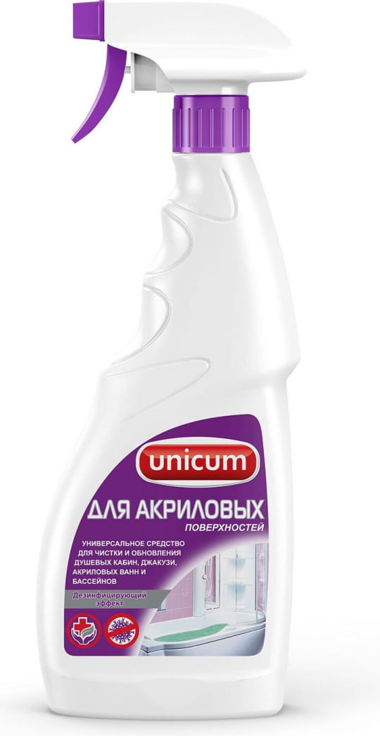 Чистящее средство «UNiCUM»  для акриловых ванн и душевых кабин 500 мл